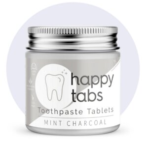 Happy Tabs Mint Charcoal - Zahnputz Tabletten ohne Fluorid - Happy Tabs