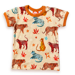 T-shirt für Kinder aus Bio-Baumwolle mit dem coolen Tiger Print - Curious Stories
