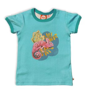T-shirt für Kinder aus Bio-Baumwolle mit dem coolen Chamäleon Print - Curious Stories