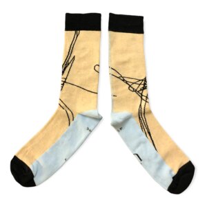 Socken mit eingestricktem Muster - UKAI