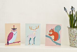 Postkarten-Set 'Party Animals' - MOZAÏQ eco design