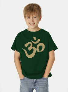 Bio-Kinder T-Shirt Om - Peaces.bio - handbedruckte Biomode