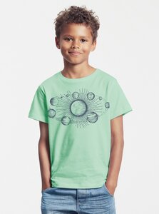 Bio-Kinder T-Shirt Sonnensystem - Peaces.bio - handbedruckte Biomode