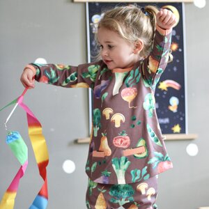 Kleid für Kinder aus Bio-Baumwolle "Veggi" - Curious Stories