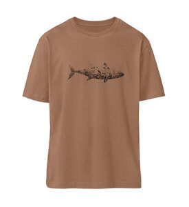 Ocean shark - Fuser Oversized Shirt - Team Vegan