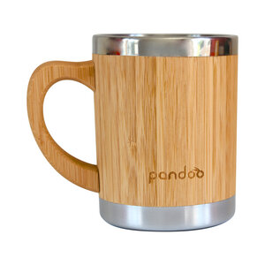 Bambus Kaffeebecher | doppelwandiger Trinkbecher - pandoo