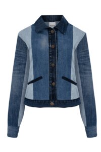 Zhanette Stripe Denim Jacket - AVENIR Circular Fashion