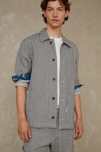 Schmale Jacke "EMYR HICKORY STRIPE"  - Kings Of Indigo