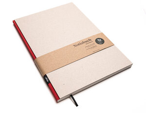 Nachhaltiges großes Design-Notizbuch (Recyclingkarton) - tyyp