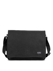 HP-0002 Hanf Collegetasche L (Umhängetasche/Messenger Bag) - PURE