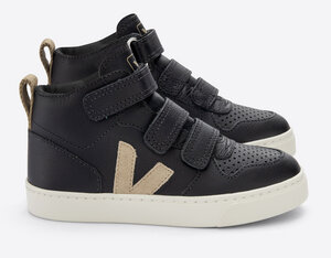 Sneaker Kinder - Small V-10 Mid Chromefree Leather - Veja