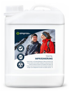 simprax® Textil Imprägnierung - Outdoor- / Funktionsbekleidung - 2,5l - simprax®