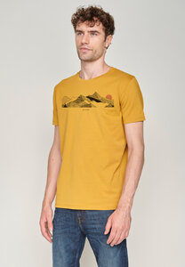 Nature Mountains Sundown Guide - T-Shirt für Herren - GREENBOMB