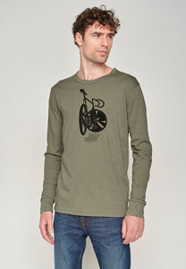 Bike Road Junkie Raw - Longsleeve für Herren - GREENBOMB