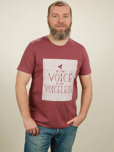 T-Shirt Herren - Voiceless - berry - NATIVE SOULS