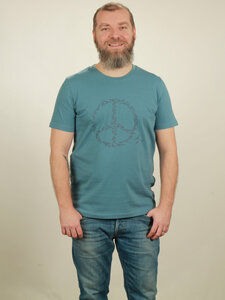 T-Shirt Herren - Peace - light blue - NATIVE SOULS