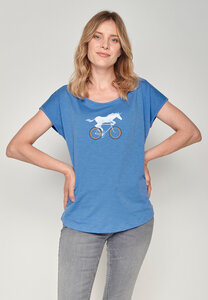 Bike Unicorn Cool - T-Shirt für Damen - GREENBOMB