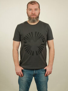 T-Shirt Herren - Dove Sun - dark grey - NATIVE SOULS
