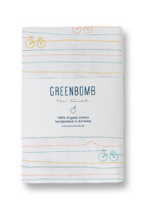 Bike Mountain Lines Tea Towel- Geschirrtuch - GREENBOMB