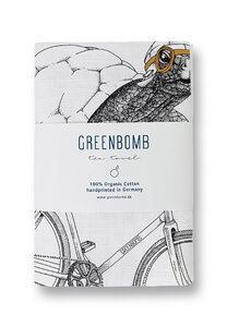 Bike Turtle Tea Towel- Geschirrtuch - GREENBOMB