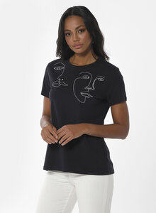 T-Shirt aus Bio-Baumwolle mit Stickerei - ORGANICATION