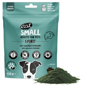 SPIRIT Hundesnacks mit Insektenprotein und Spirulina - eat small