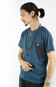 Fairtrade Herren T-Shirt aus Bio-Baumwolle Sacculum mit aufgesetzter Tasche - NEPALAYA
