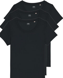 3er Pack Damen Basic T-Shirt aus reiner Bio Baumwolle | sparen im Set - YTWOO