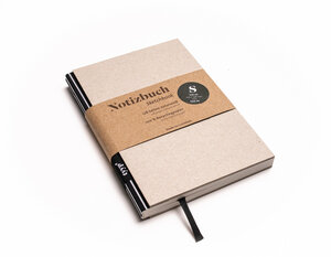 Nachhaltiges kleines Design-Notizbuch (Recyclingkarton) aus 100 % Recyclingpapier „BerlinBook“ - tyyp