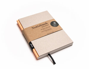 Nachhaltiges kleines Design-Notizbuch (Recyclingkarton) aus 100 % Recyclingpapier „BerlinBook“ - tyyp