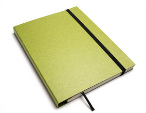 Nachhaltiges Design-Notizbuch A5 aus 100 % Recyclingpapier „Schweizer Broschur“ - tyyp