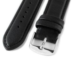 Veganes Leder armband- Silber 20mm - Hurtig Lane