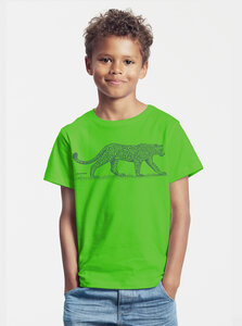 Bio-Kinder T-Shirt Leopard - Peaces.bio - handbedruckte Biomode