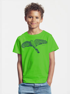 Bio-Kinder T-Shirt Sperber - Peaces.bio - handbedruckte Biomode