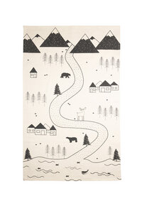 Teppich für Kids MOUNTAINS, Good Weave-zertifiziert, 150 x 90 cm (BS182) - TRANQUILLO