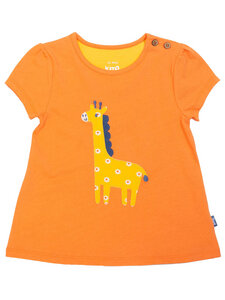 Mädchen Kurzarm-Tunika Giraffe reine Bio-Baumwolle - Kite Clothing