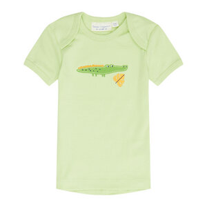Baby T-Shirt lemon krokodil u. pink kakadu Bio Baumwolle Sense Organics - sense-organics