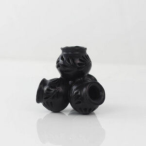 Miniatur Dekokrüge Cantaros aus schwarzer Keramik - Mitienda Shop