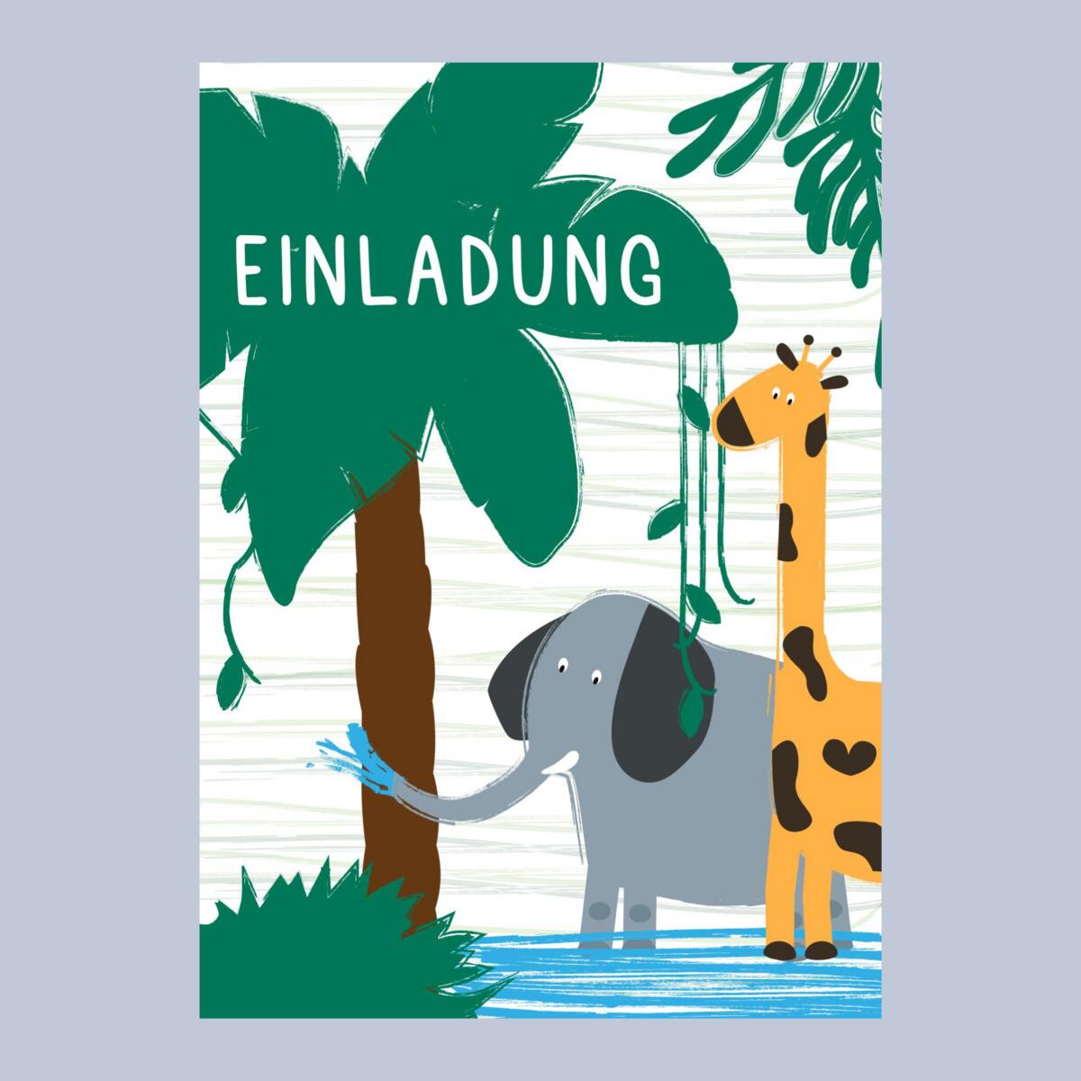 Fines Papeterie - 10 Einladungskarten Kindergeburtstag Safari ... Fines Papeterie - 10 Einladungskarten Kindergeburtstag Safari ...
