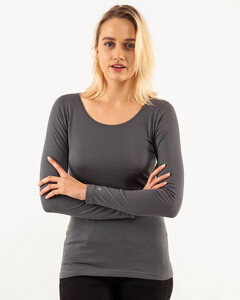Ringel-Jerseyshirt aus Bio-Baumwolle | Melange Shirt - Alma & Lovis