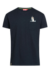 Kurzarm T-shirt Print "Langer Hals" - derbe