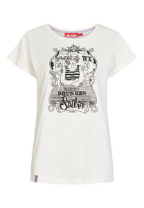 Kurzarm T-shirt Print "Seefrau" - derbe