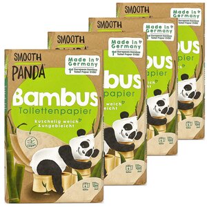 Bambus Toilettenpapier Made in Germany – 48 Rollen (Jahresvorrat) Smooth Panda - Smooth Panda