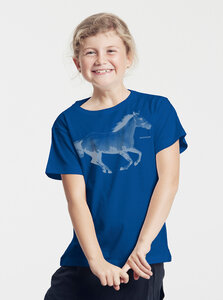 Bio-Kinder T-Shirt Horsepower - Peaces.bio - handbedruckte Biomode