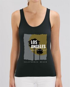 Los Angeles, California Beach, Palmen, Urlaub - Damen Top aus Bio Baumwolle - DüsselGreen