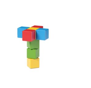 Magicube bunt - magnetisches Spielzeug für Kinder- recycelt  - Geomag