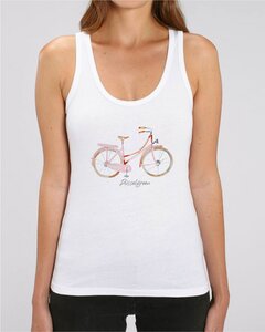 Fahrrad, Classic, Damenrad, Fahrradmotiv - Damen Top aus Bio Baumwolle - DüsselGreen