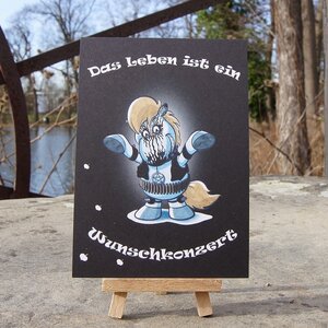 Postkarte Mit Herz und Huf: Wunschkonzert - Lipizzaninchen