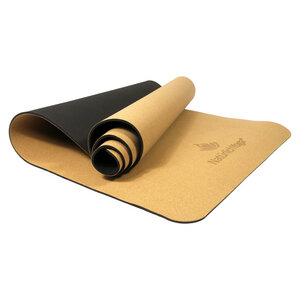 Yogamatte aus echtem Kork mit TPE Unterseite - NatürlichYoga®