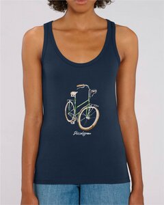 Fahrrad, Vintage, Zeichnung, Fahrradmotiv - Damen Top aus Bio Baumwolle - DüsselGreen
